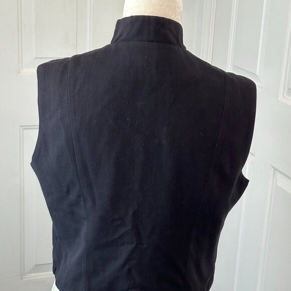 Vintage Scott Taylor Military Vest Rayon & Wool 21 Silver Buttons USA Sz Medium - Picture 9 of 14